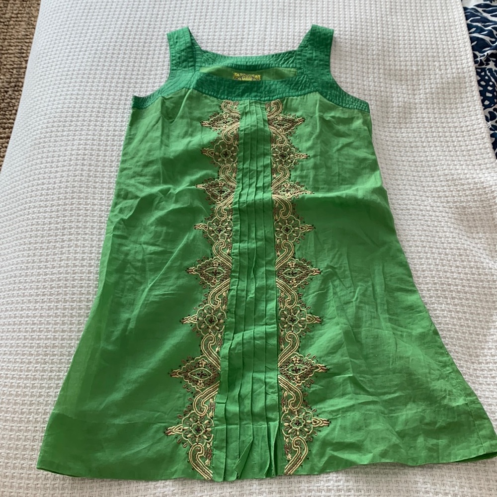 Anthropologie Floreat pleated dress size 6